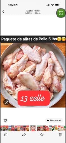 Alitas d pollo