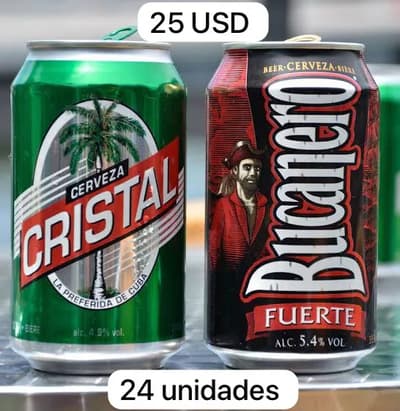 cerveza cristal y bucanero
