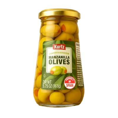 Aceitunas enteras 163g Kurtz
