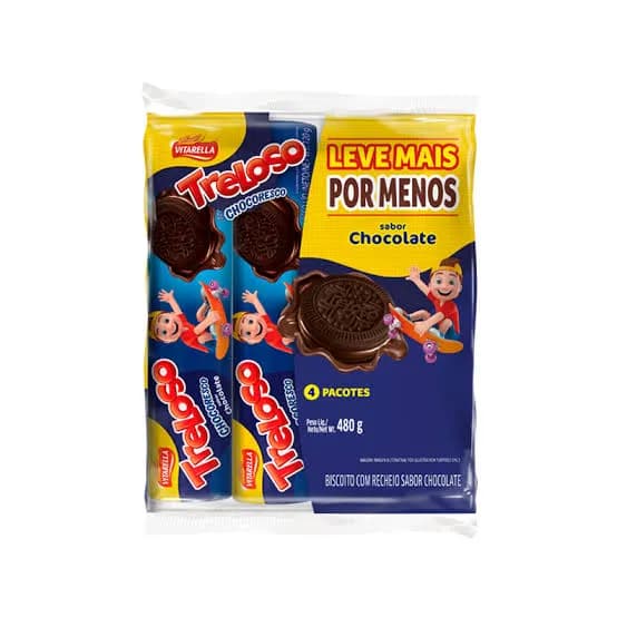 Galletas Vitarella Treloso Chocolate y Chocolate 480g