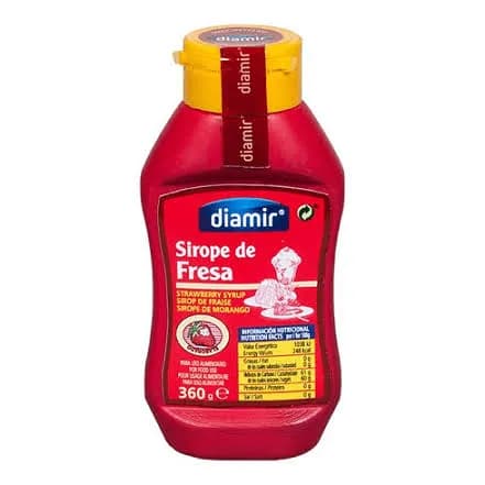 Sirope de fresa 360gr antigoteo DIAMIR