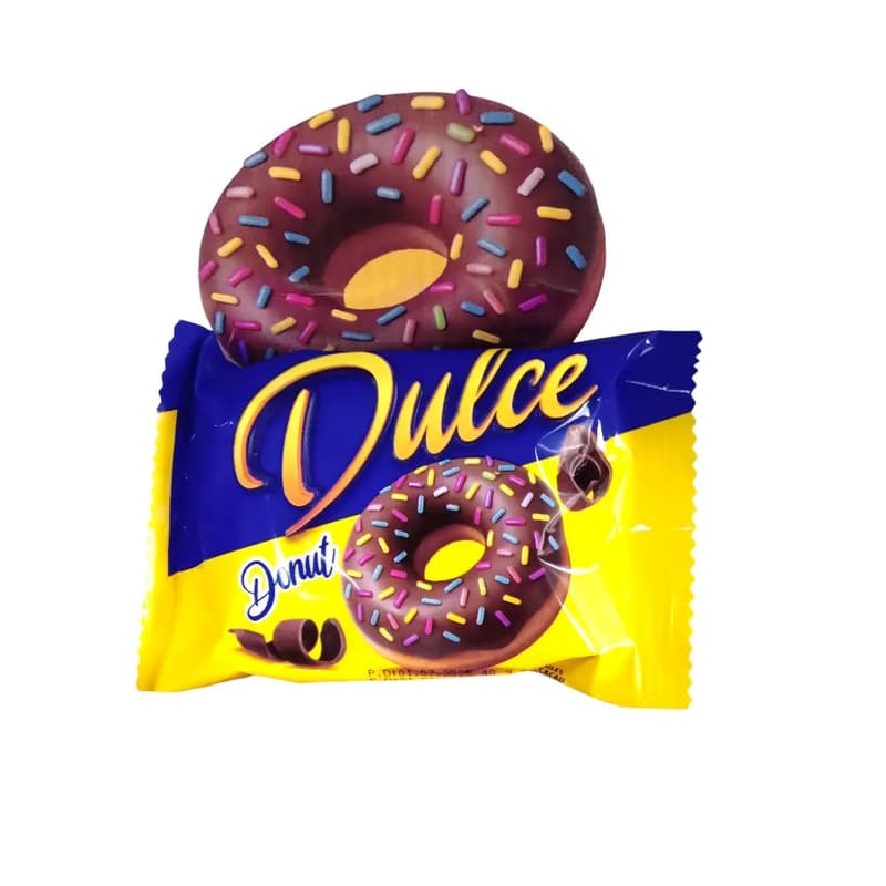 Dona Cubierta de Chocolate y Dona con Chispas