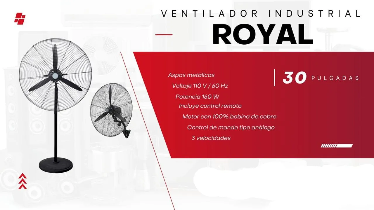 Ventilador Industrial de 30"